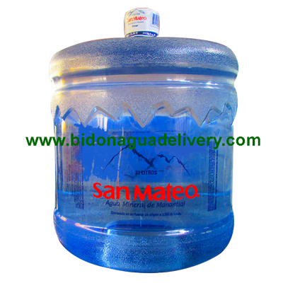 Envase + Bidon de Agua mineral San Mateo 21 litros retornable