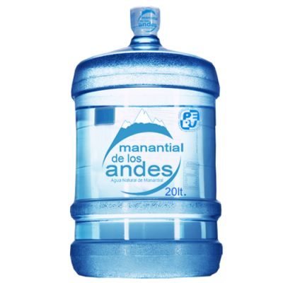 Bidon de Agua Mineral Manantial de los Andes 20 litros envase retornable Entrega a Domicilio en San Miguel