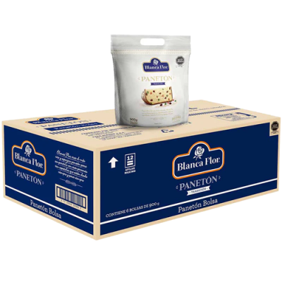 Distribuidora de Panetón Blanca Flor 900g en bolsa Lima para empresas y familias